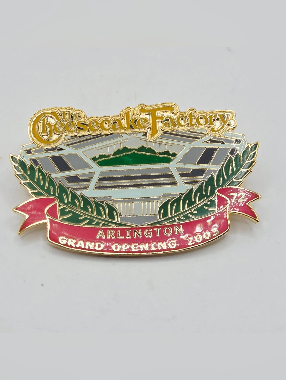 Cheesecake Factory Arlington Grand Opening 2003 Pin Collectible LE 350 Retired